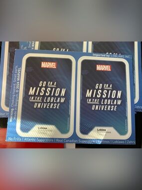 Loblaw’s Marvel Mission Cards - 8 sets of 2 cards, unopened